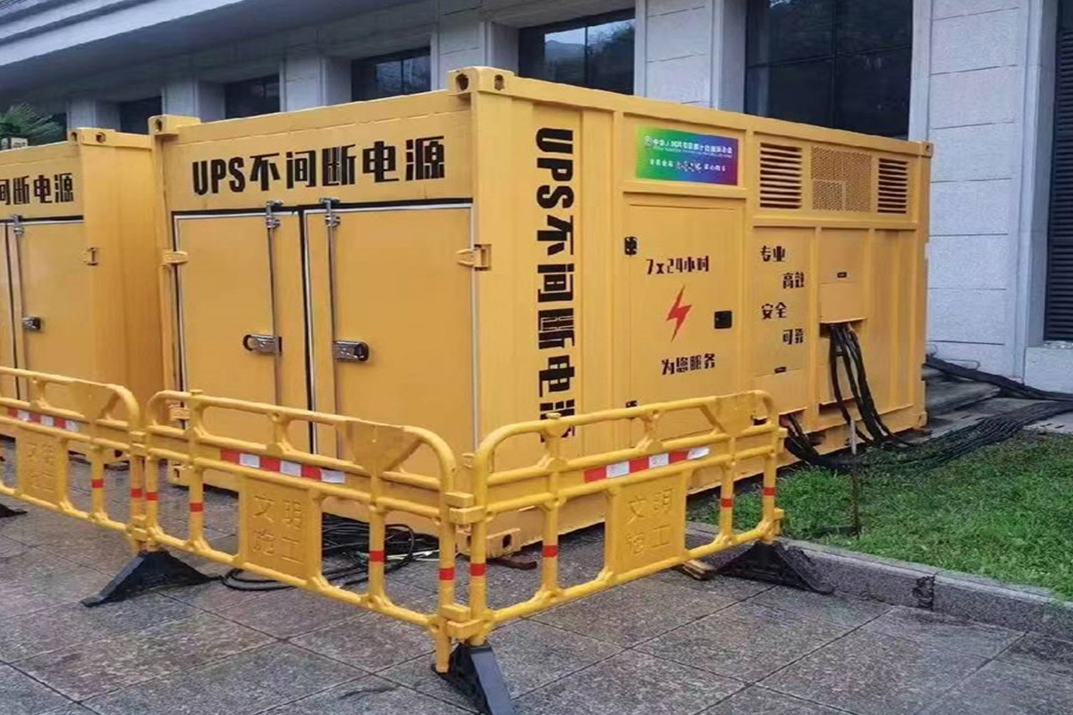 沈阳发电机租赁施工现场
